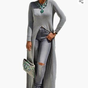 Grey High Low Tunic
